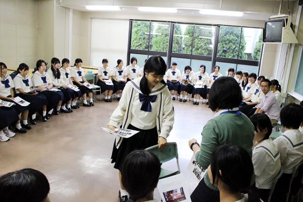 福岡の高校、博多女子。